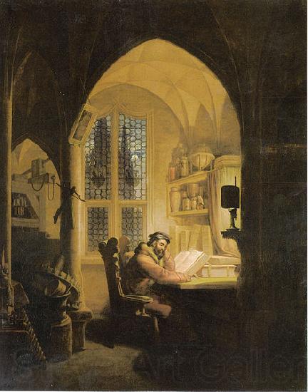 Georg Friedrich Kersting Faust im Studierzimmer France oil painting art